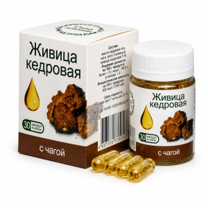 Żywica cedrowa 5% z czagą 30 kaps 500 mg