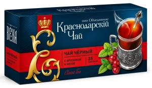Herbata czarna z żurawiną i miętą 25 szt 1,7 g